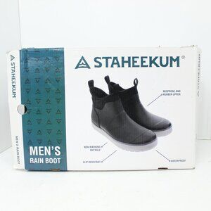 STAHEEKUM MEN'S RAIN BOOT BLACK; SIZE 13; STOCK #C904076508; ITEM #1039448; NWT